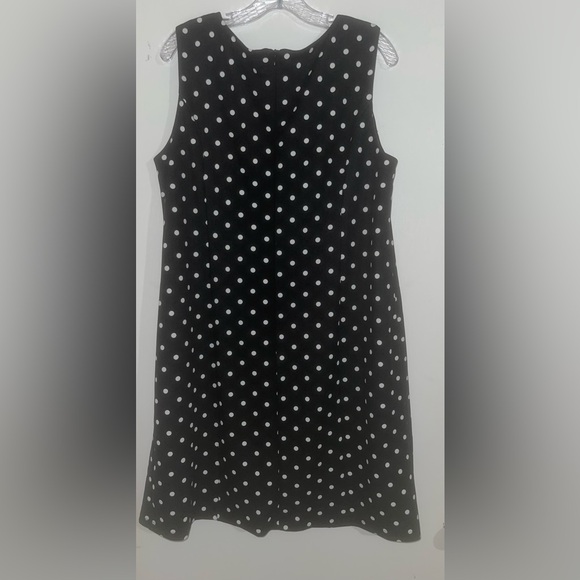 AGB Black and White Polka Dot Mini Dress - Picture 2 of 6